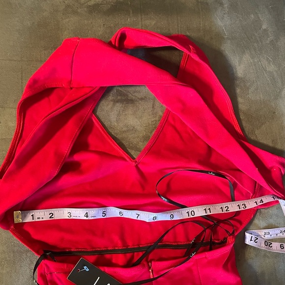 Lulus Red Backless Bodycon Midi Dress - Picture 7 of 7